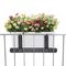 LECHUZA Balconera Cottage 100 Planter 100x19x19cm Self Watering with 2 Planting Containers White Germany