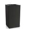 LECHUZA Canto Slatestone Led High 40 Επιδαπέδια Γλάστρα 40x40x76cm Αυτοποτιζόμενη με Δοχείο Dark Grey όψη Σχιστόλιθου Γερμανίας
