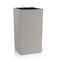 LECHUZA Canto Slatestone Led High 40 Επιδαπέδια Γλάστρα 40x40x76cm Αυτοποτιζόμενη με Δοχείο Light Grey όψη Σχιστόλιθου Γερμανίας