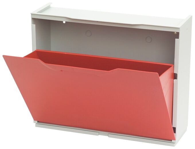 Παπουτσοθήκη Πλαστική Συναρμολογούμενη 51x17.3x41cm για 3 Ζευγάρια 2.5kg UNIKA Κόκκινη Ιταλίας